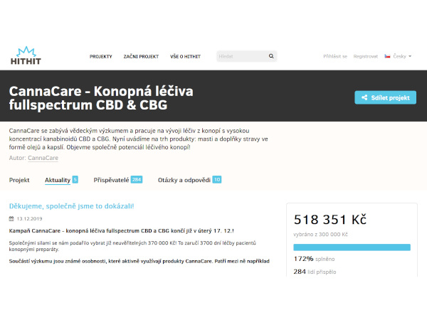 Cannacare.cz – Texty k HitHit kampani